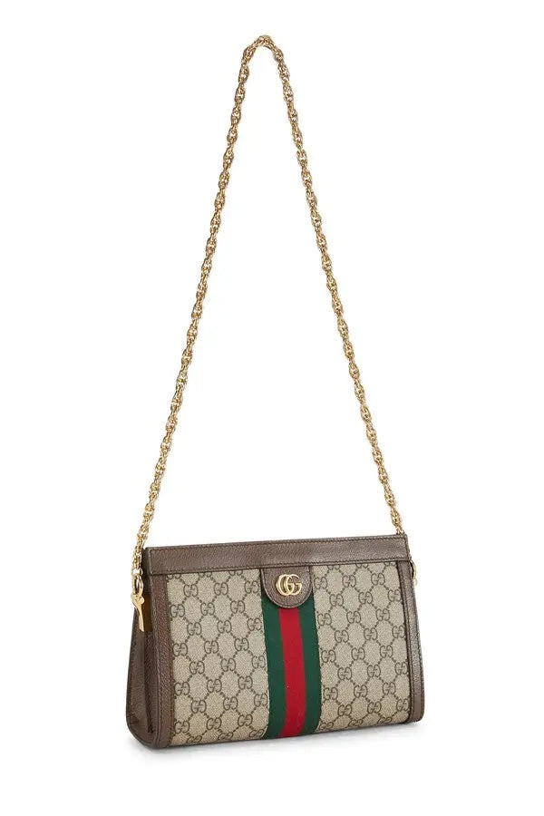 GUCCI GG SUPREME SMALL OPHIDIA CHAIN BAG