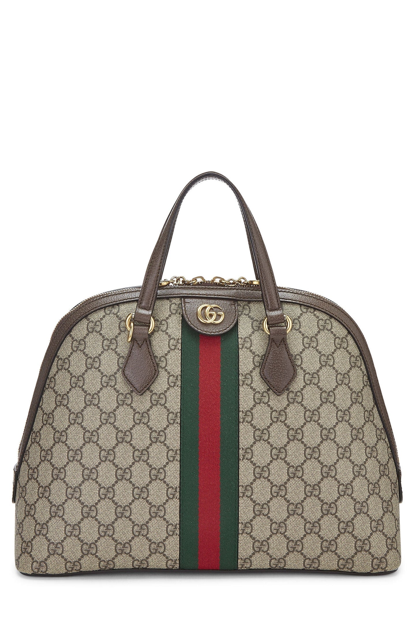 GUCCI GG SUPREME WEB MEDIUM OPHIDIA DOME BAG