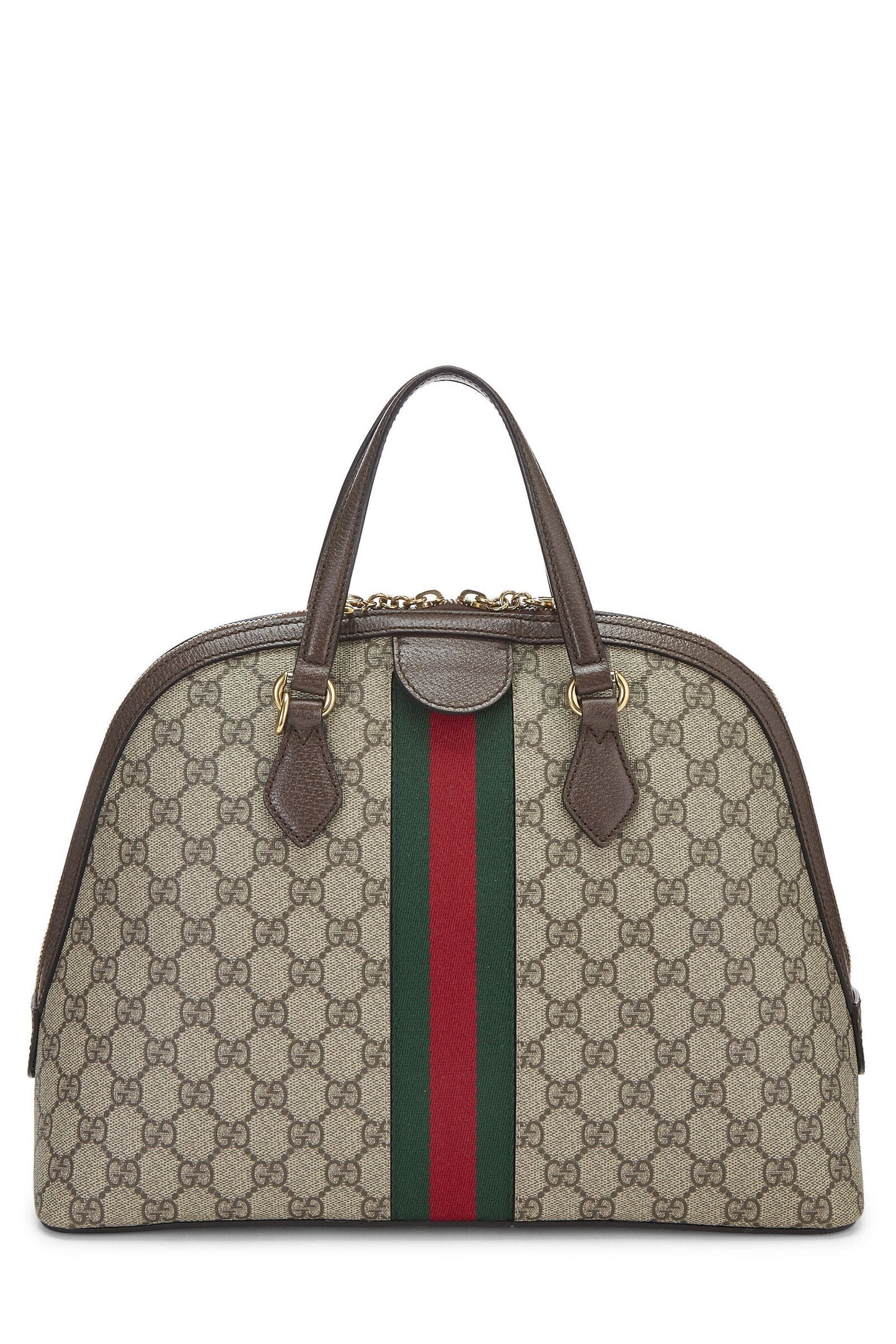 GUCCI GG SUPREME WEB MEDIUM OPHIDIA DOME BAG