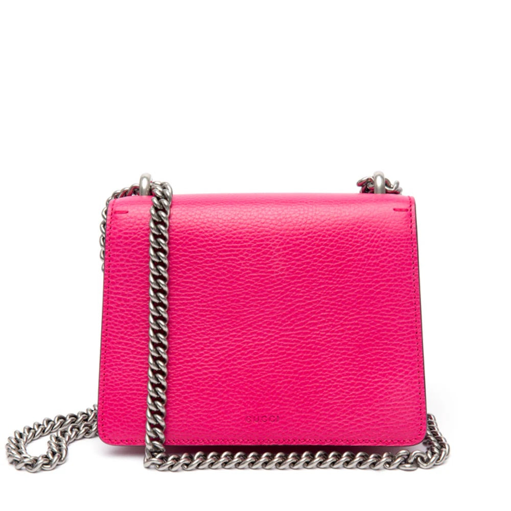 GUCCI GRAINED CALFSKIN LEATHER MINI DIONYSUS BAG