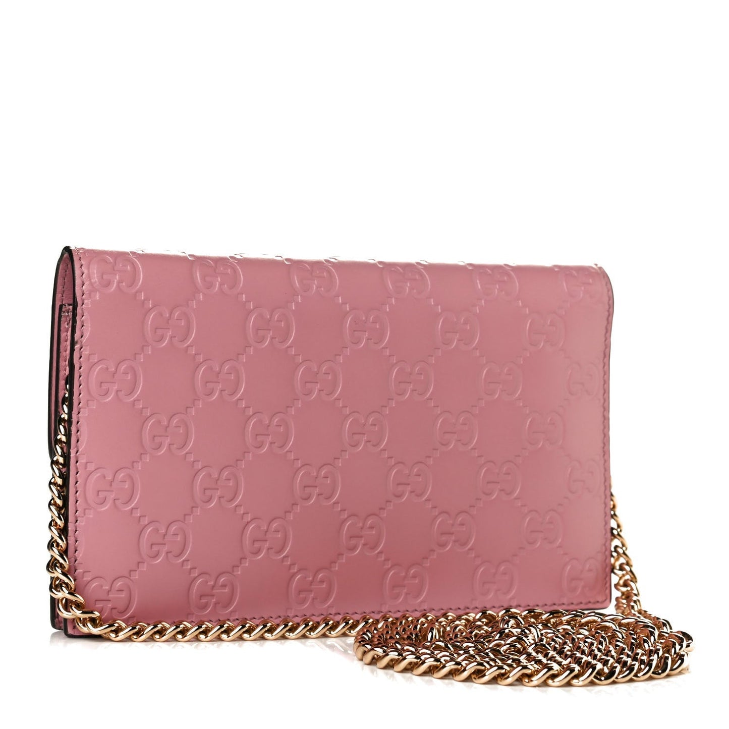 GUCCI GUCCISSIMA LEATHER ICON CHAIN WALLET
