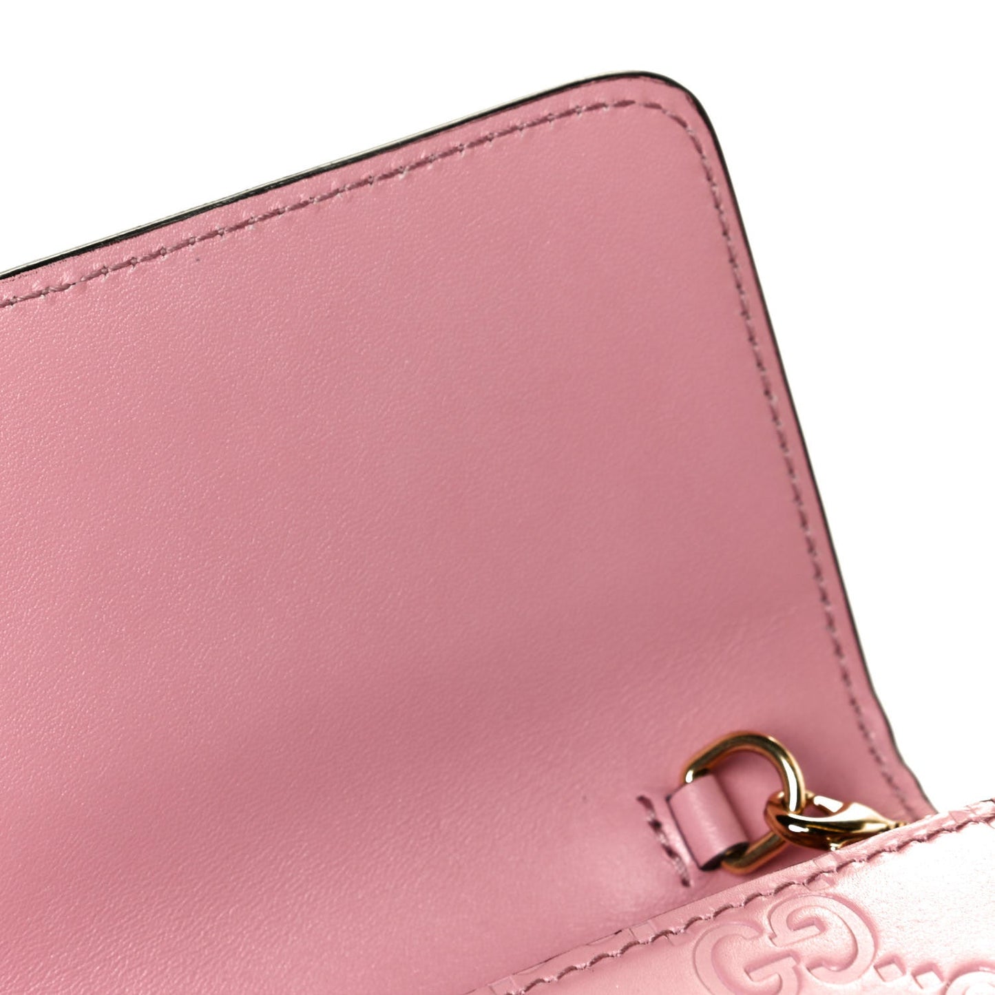 GUCCI GUCCISSIMA LEATHER ICON CHAIN WALLET