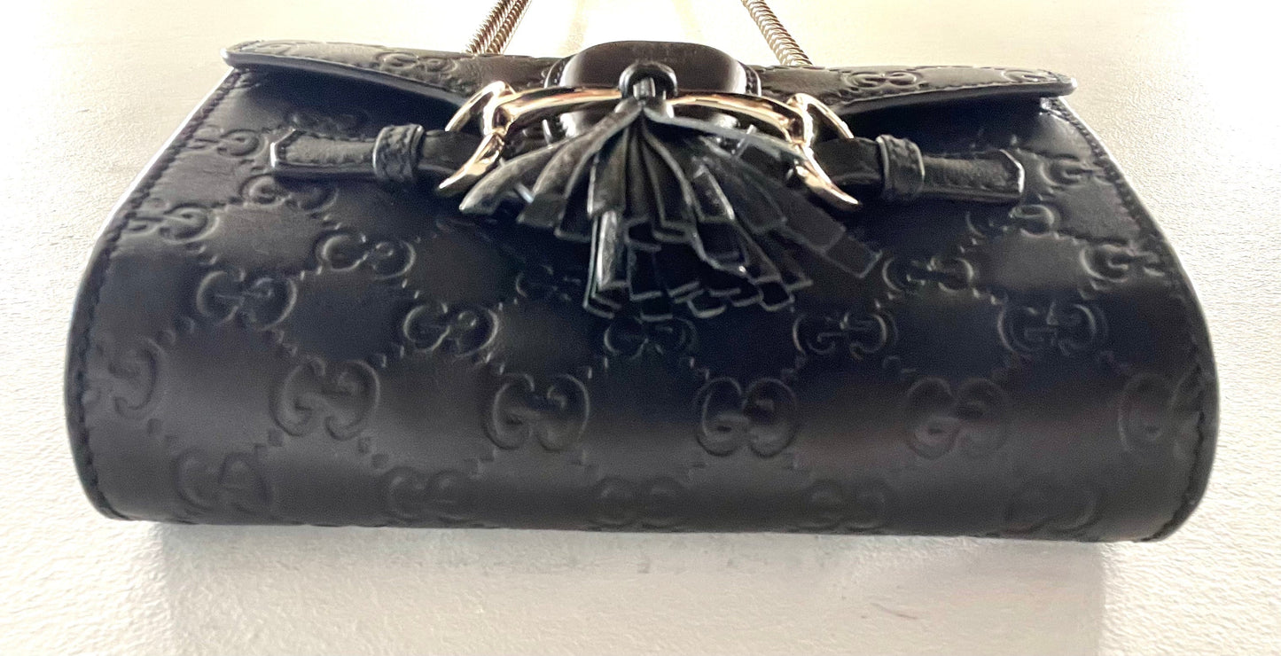 GUCCI GUCCISSIMA MINI EMILY CROSSBODY BAG