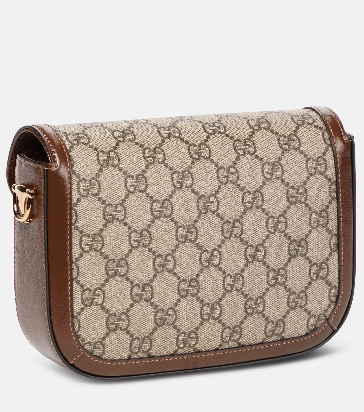 GUCCI GG SUPREME MONOGRAM WEB MINI HORSEBIT 1955 CROSSBODY BAG