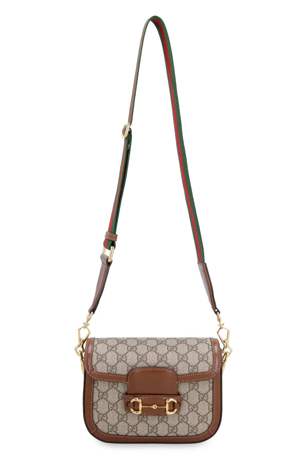 GUCCI GG SUPREME MONOGRAM WEB MINI HORSEBIT 1955 CROSSBODY BAG