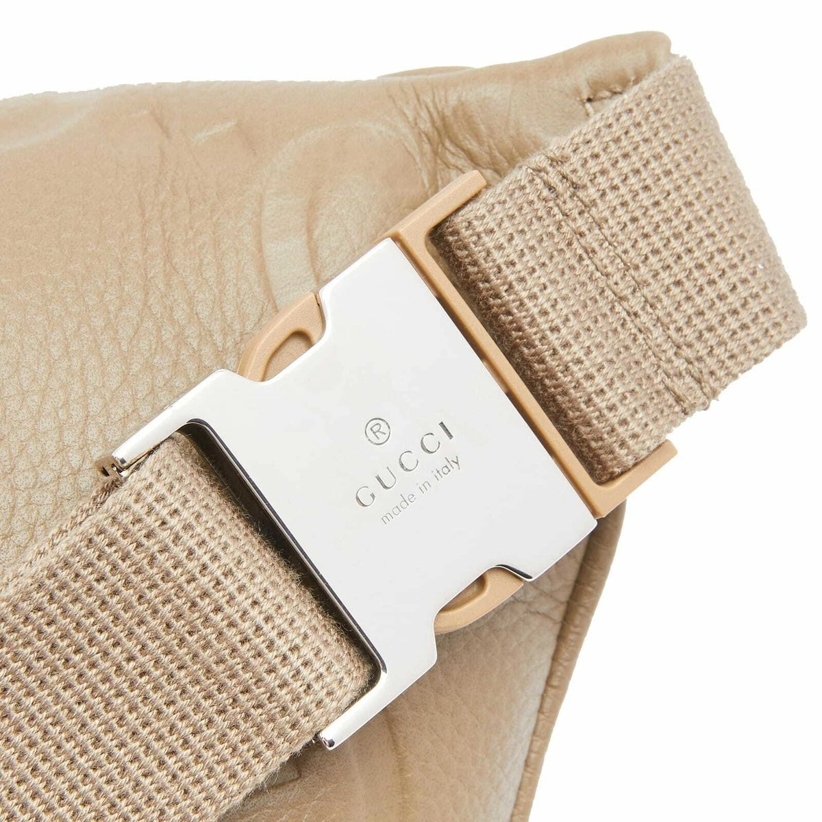 GUCCI JUMBO GG EMBOSSED CALFSKIN LEATHER UNISEX BELT BAG