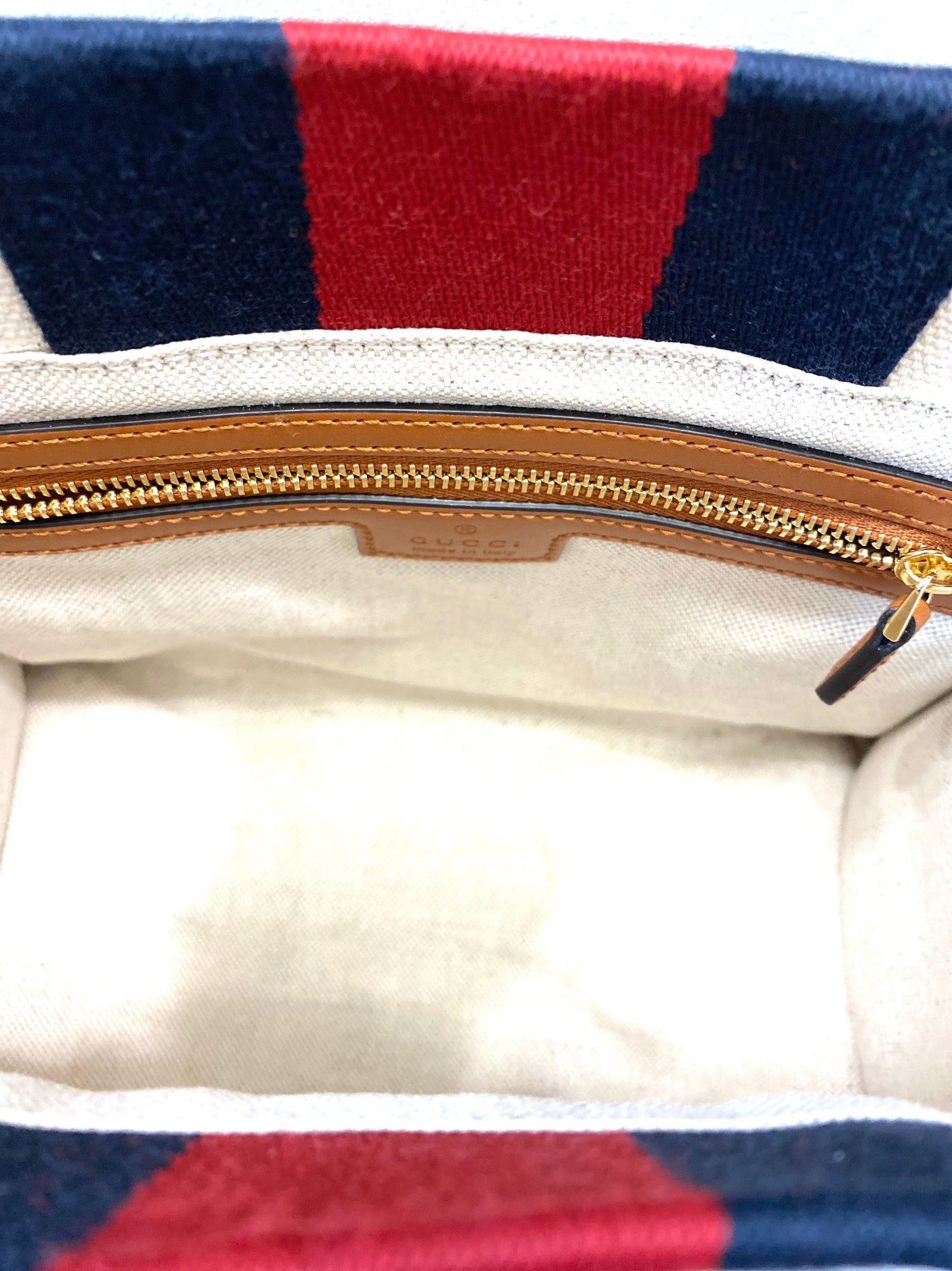 GUCCI INTERLOCKING G WEB MINI TOTE BAG