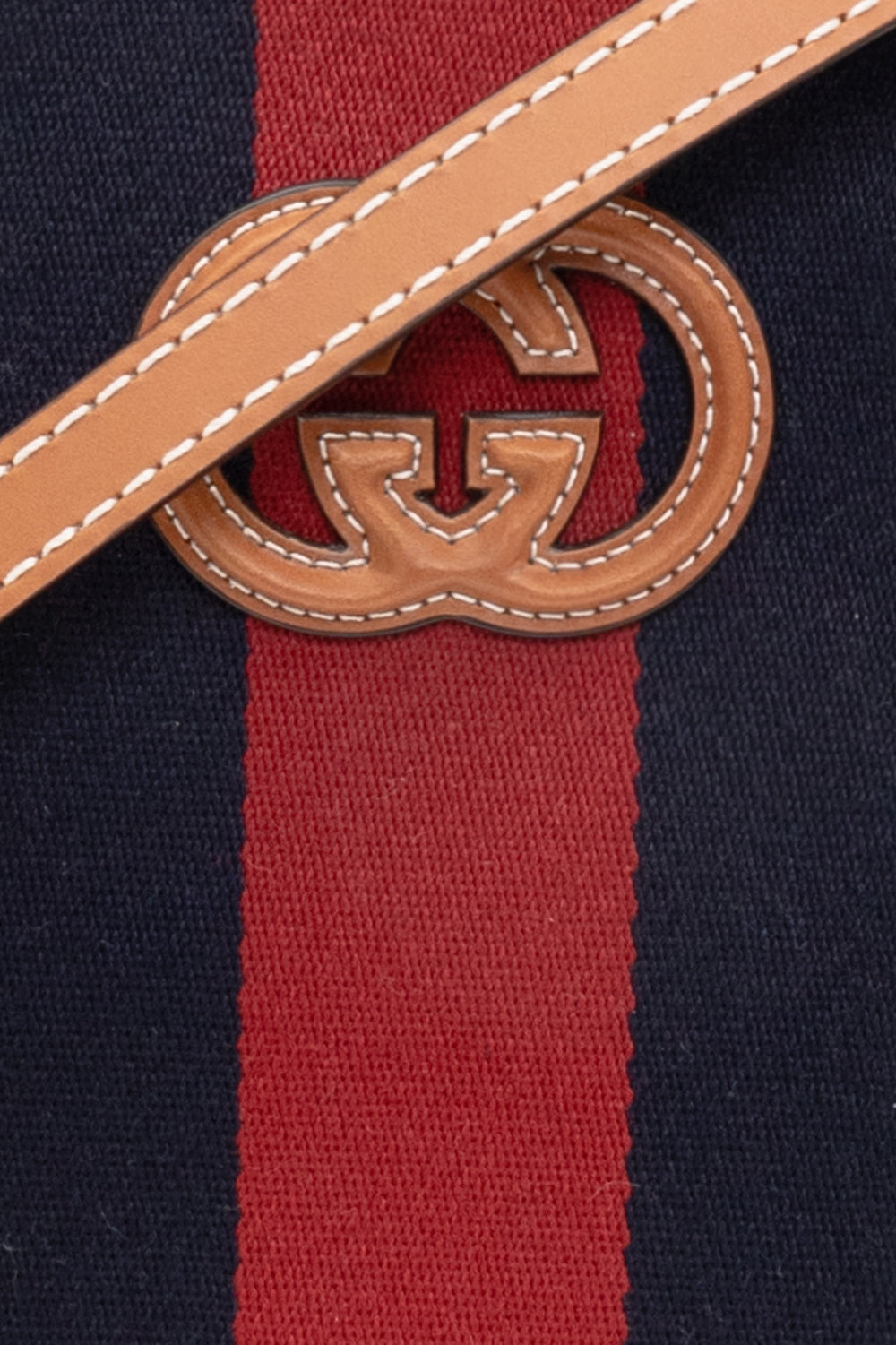 GUCCI INTERLOCKING G WEB MINI TOTE BAG