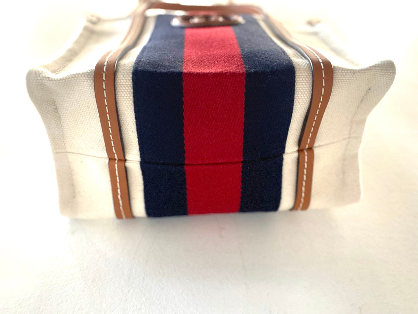 GUCCI INTERLOCKING G WEB MINI TOTE BAG