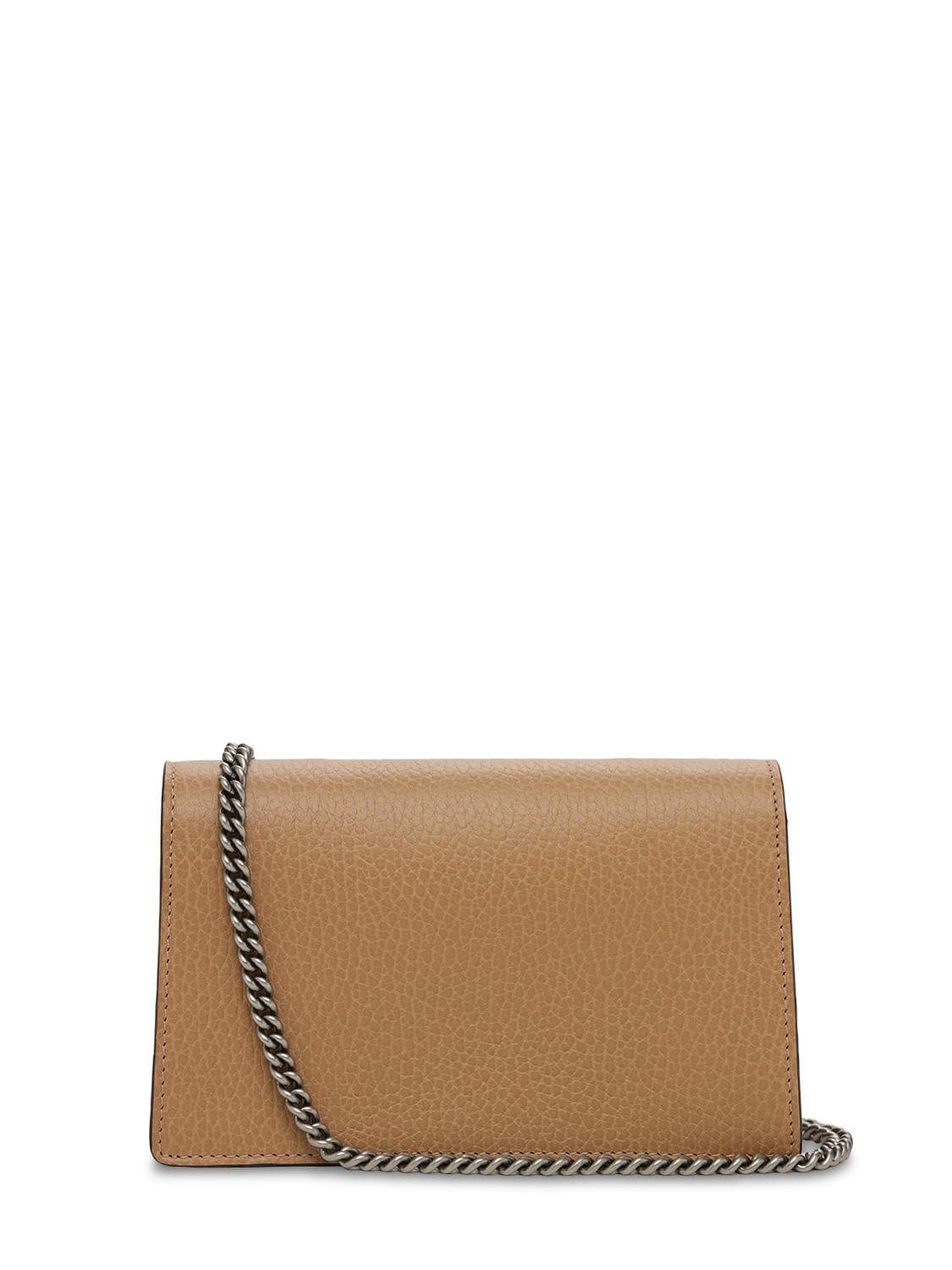 GUCCI MINI DIONYSUS LEATHER SHOULDER BAG