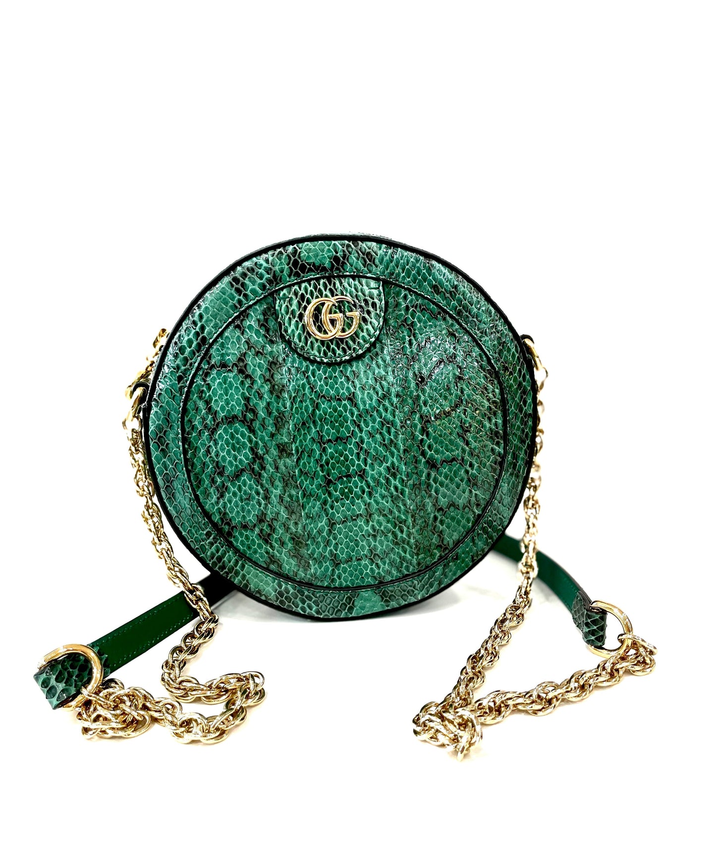 GUCCI MINI PYTHON OPHIDIA CROSSBODY BAG