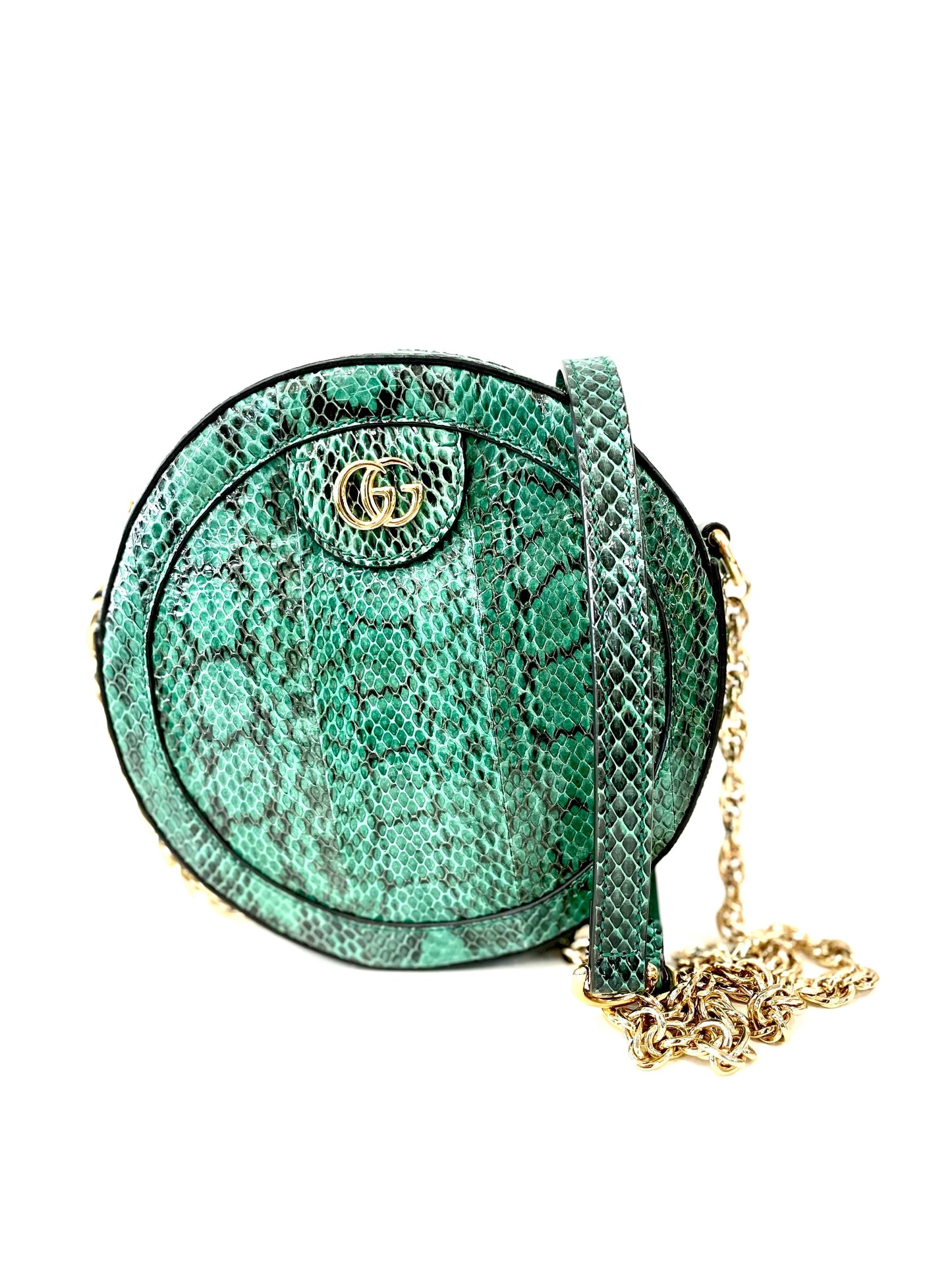GUCCI MINI PYTHON OPHIDIA CROSSBODY BAG