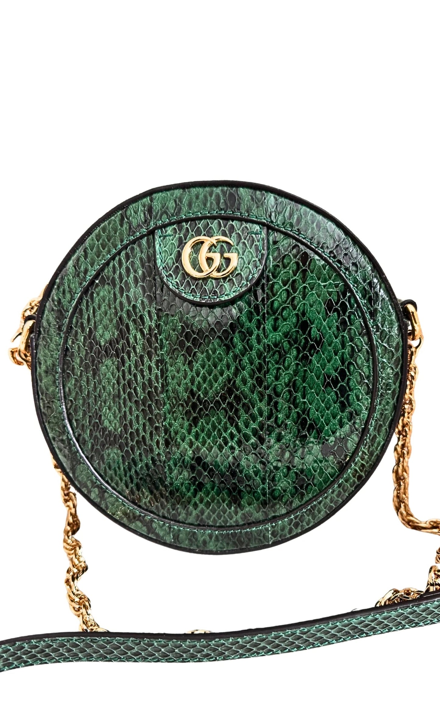 GUCCI MINI PYTHON OPHIDIA CROSSBODY BAG