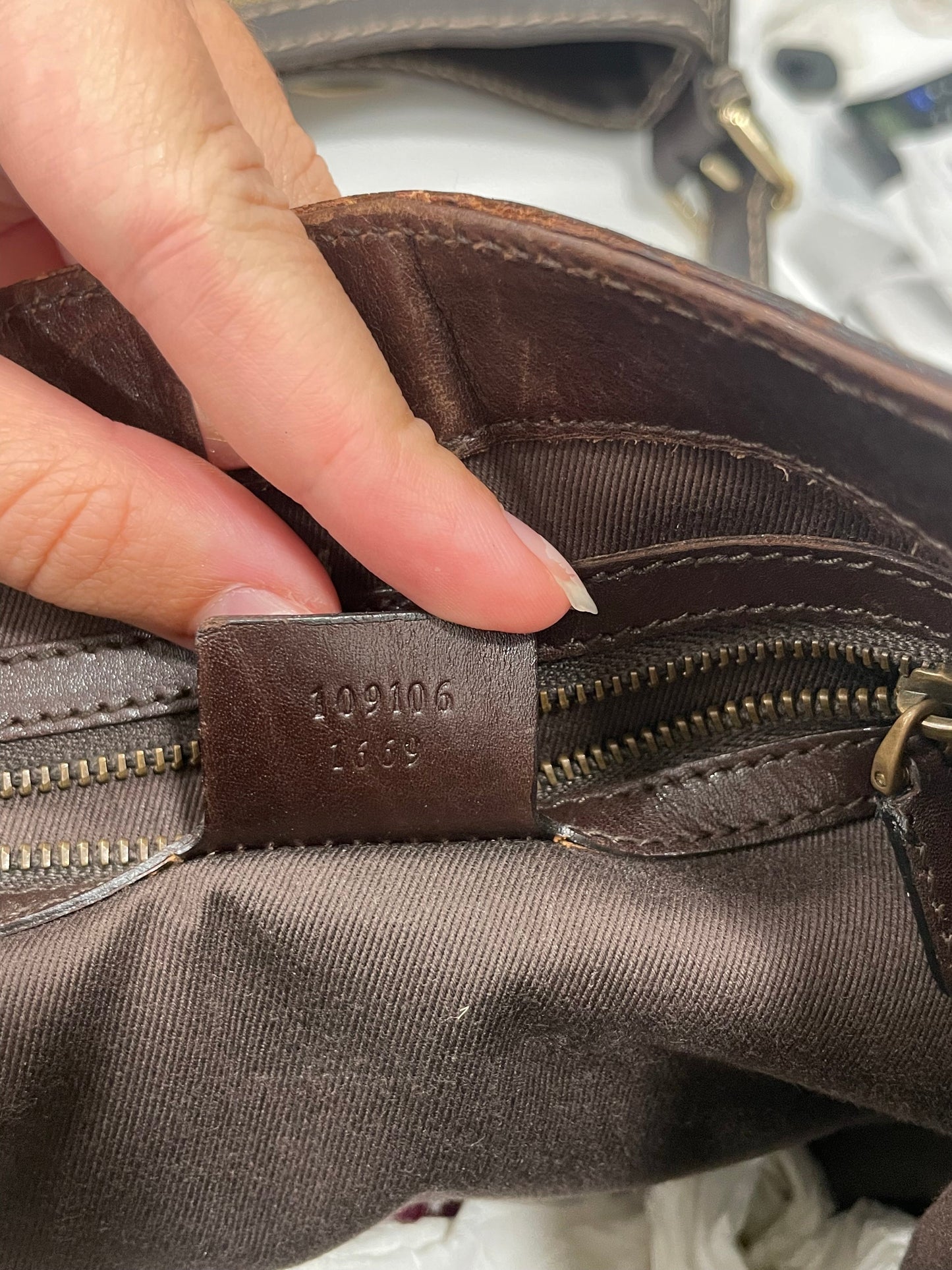 GUCCI GG MONOGRAM BRAIDED STRAP VINTAGE MESSENGER BAG