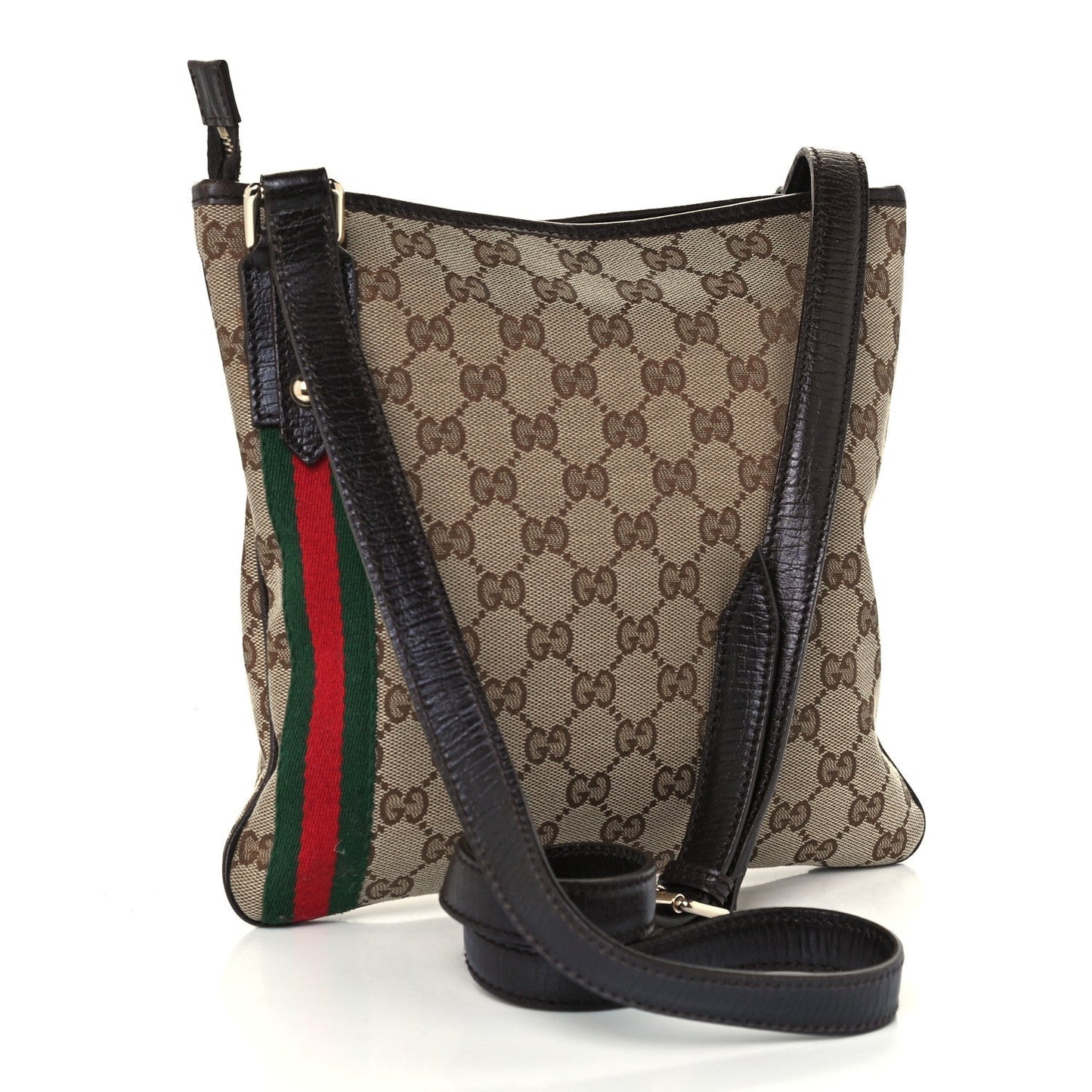GUCCI MONOGRAM WEB JOLICOEUR CHARMS MESSENGER BAG