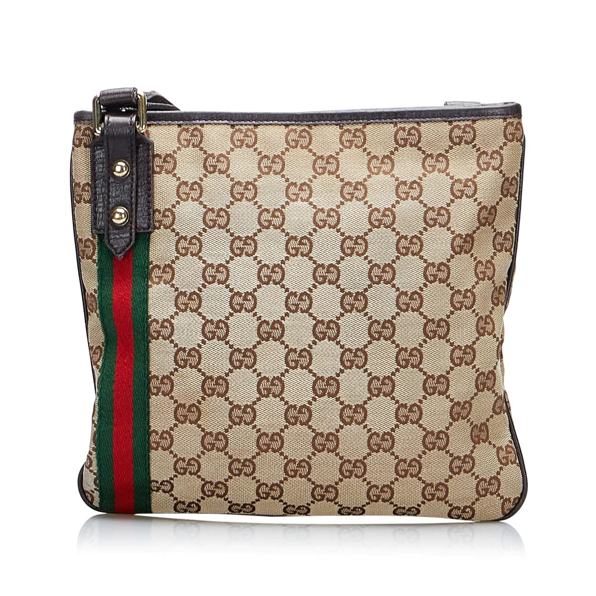 GUCCI MONOGRAM WEB JOLICOEUR CHARMS MESSENGER BAG