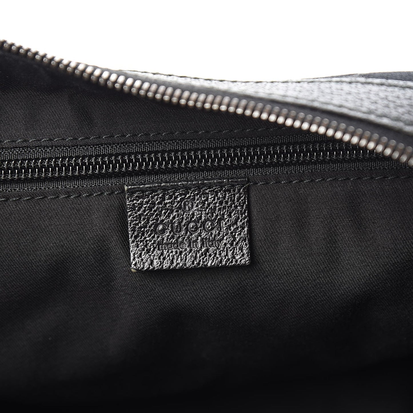 GUCCI GG MONOGRAM WEB HALF MOON HOBO BAG
