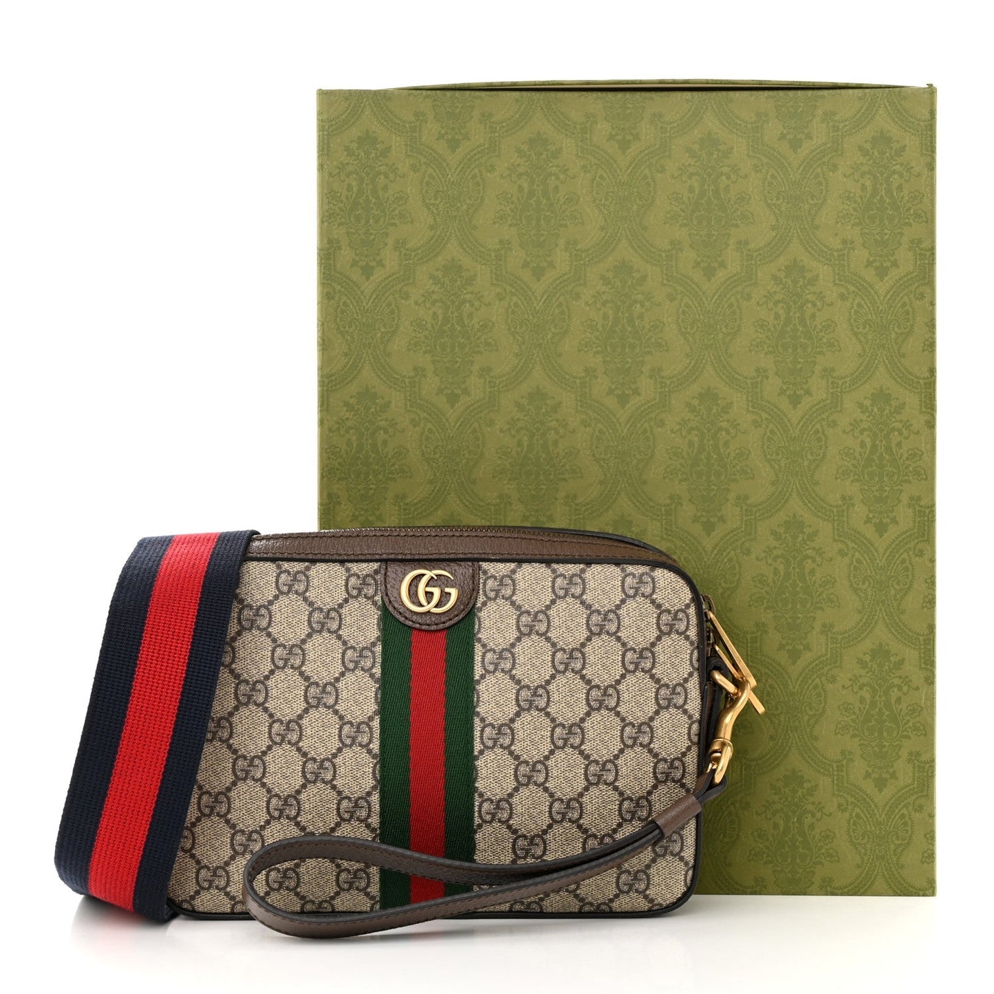 GUCCI GG OPHIDIA CROSSBODY CLUTCH BAG