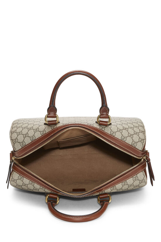 GUCCI GG SUPREME CANVAS BOSTON HANDBAG