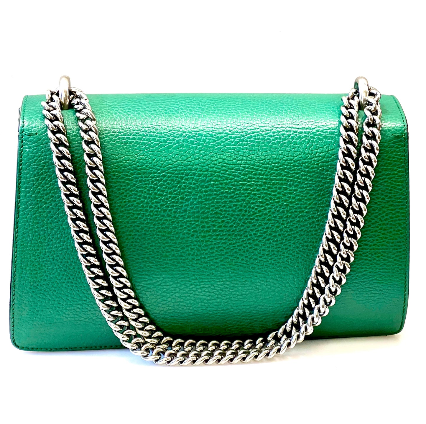 GUCCI DIONYSUS PEBBLED LEATHER SMALL SHOULDER BAG