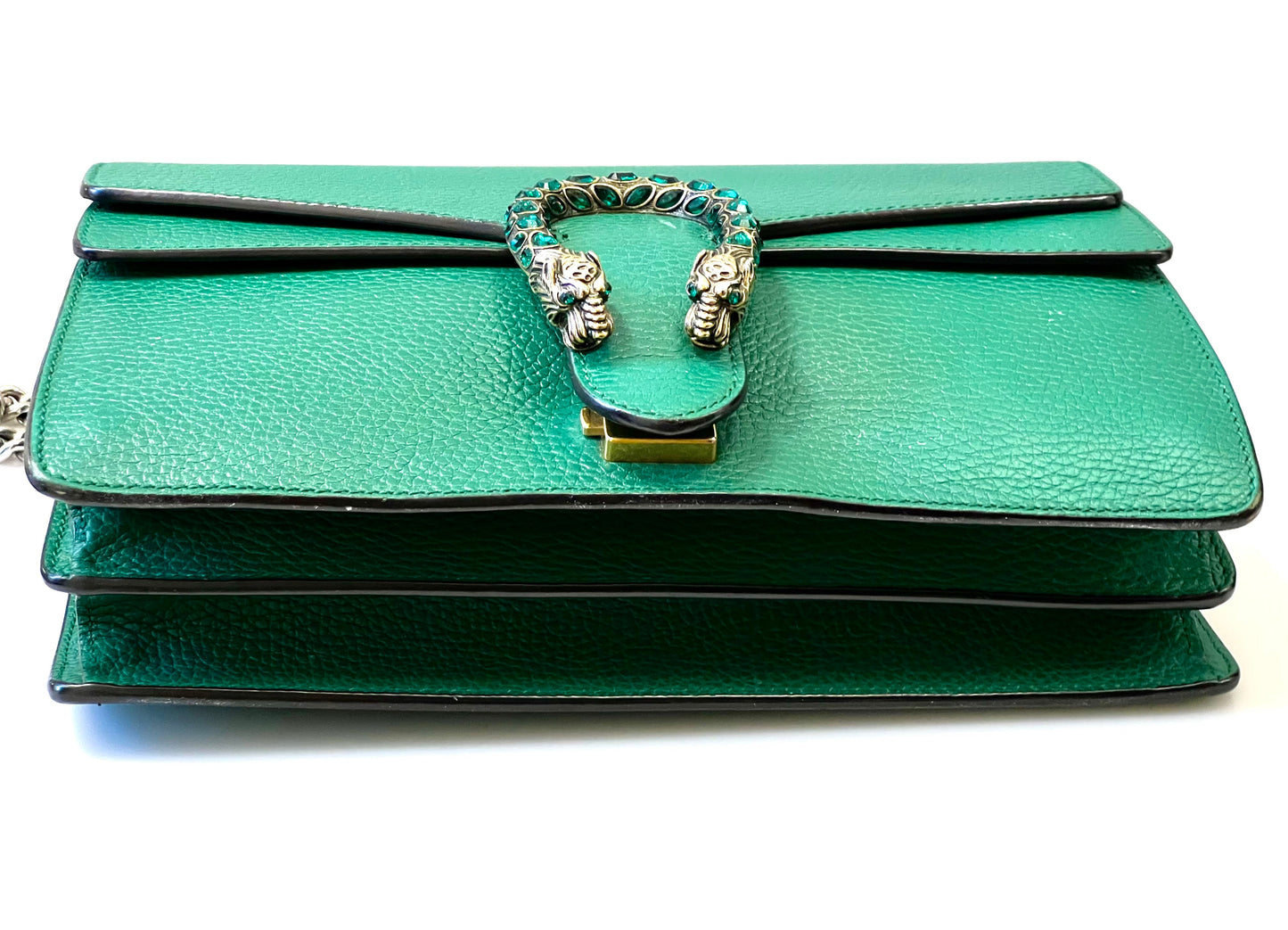 GUCCI DIONYSUS PEBBLED LEATHER SMALL SHOULDER BAG