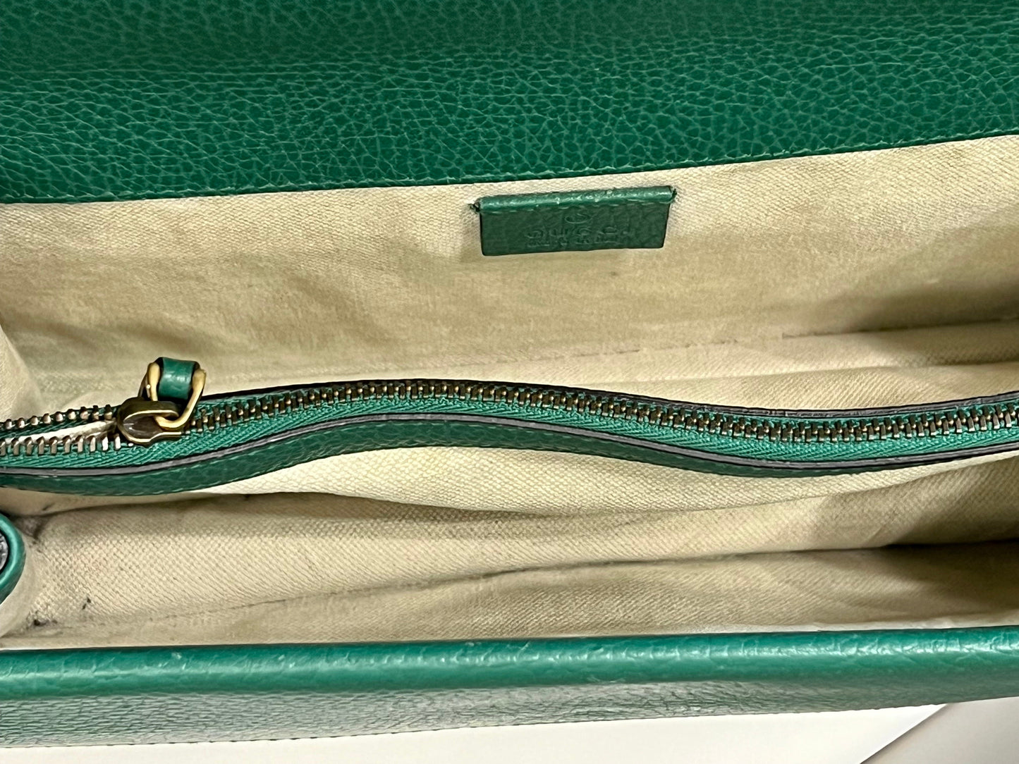 GUCCI DIONYSUS PEBBLED LEATHER SMALL SHOULDER BAG