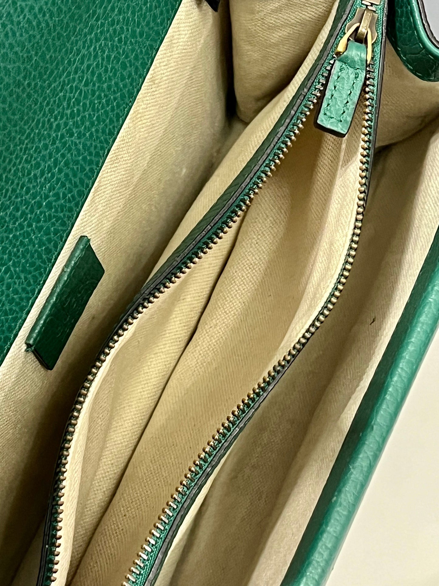GUCCI DIONYSUS PEBBLED LEATHER SMALL SHOULDER BAG