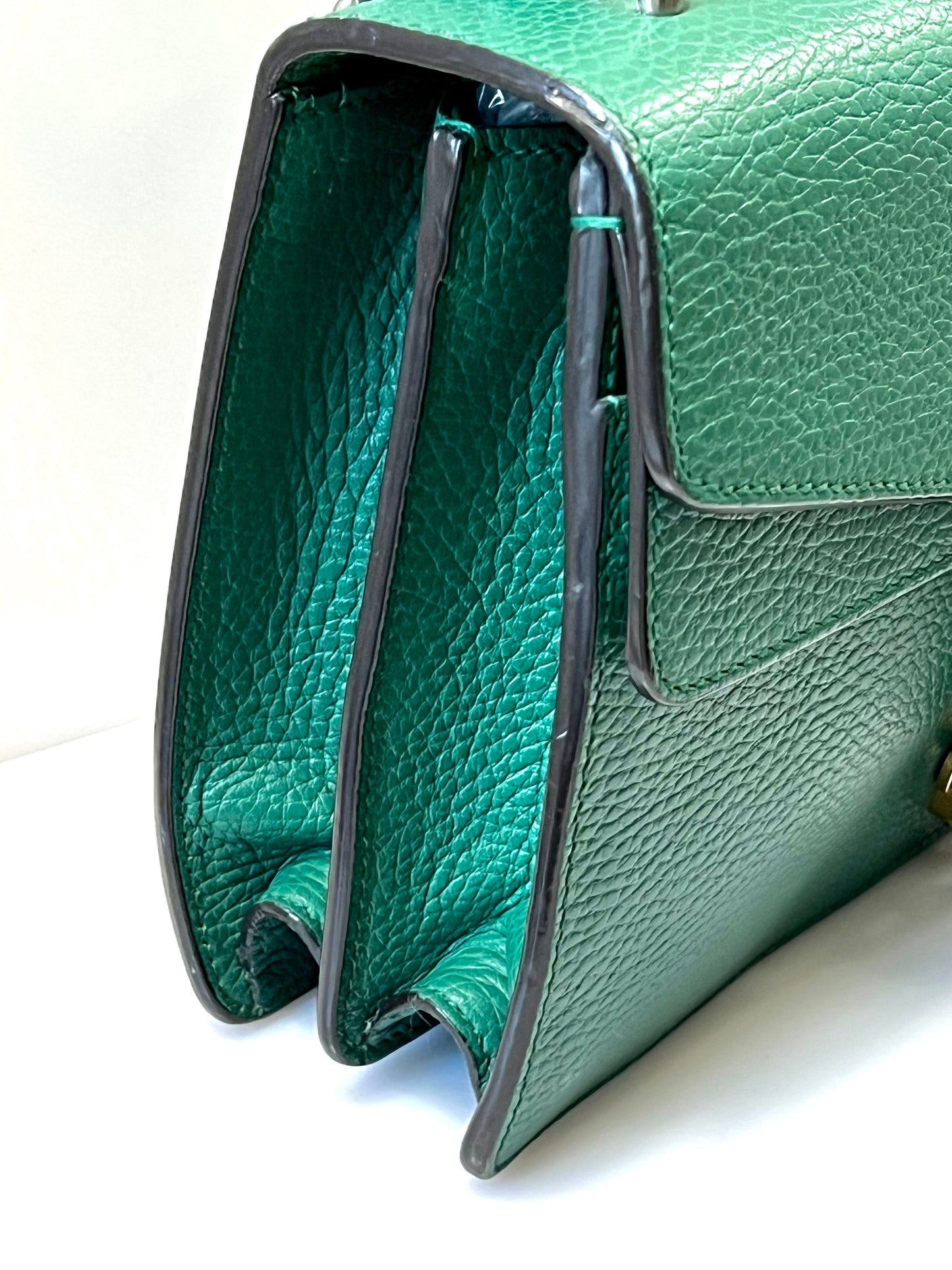 GUCCI DIONYSUS PEBBLED LEATHER SMALL SHOULDER BAG