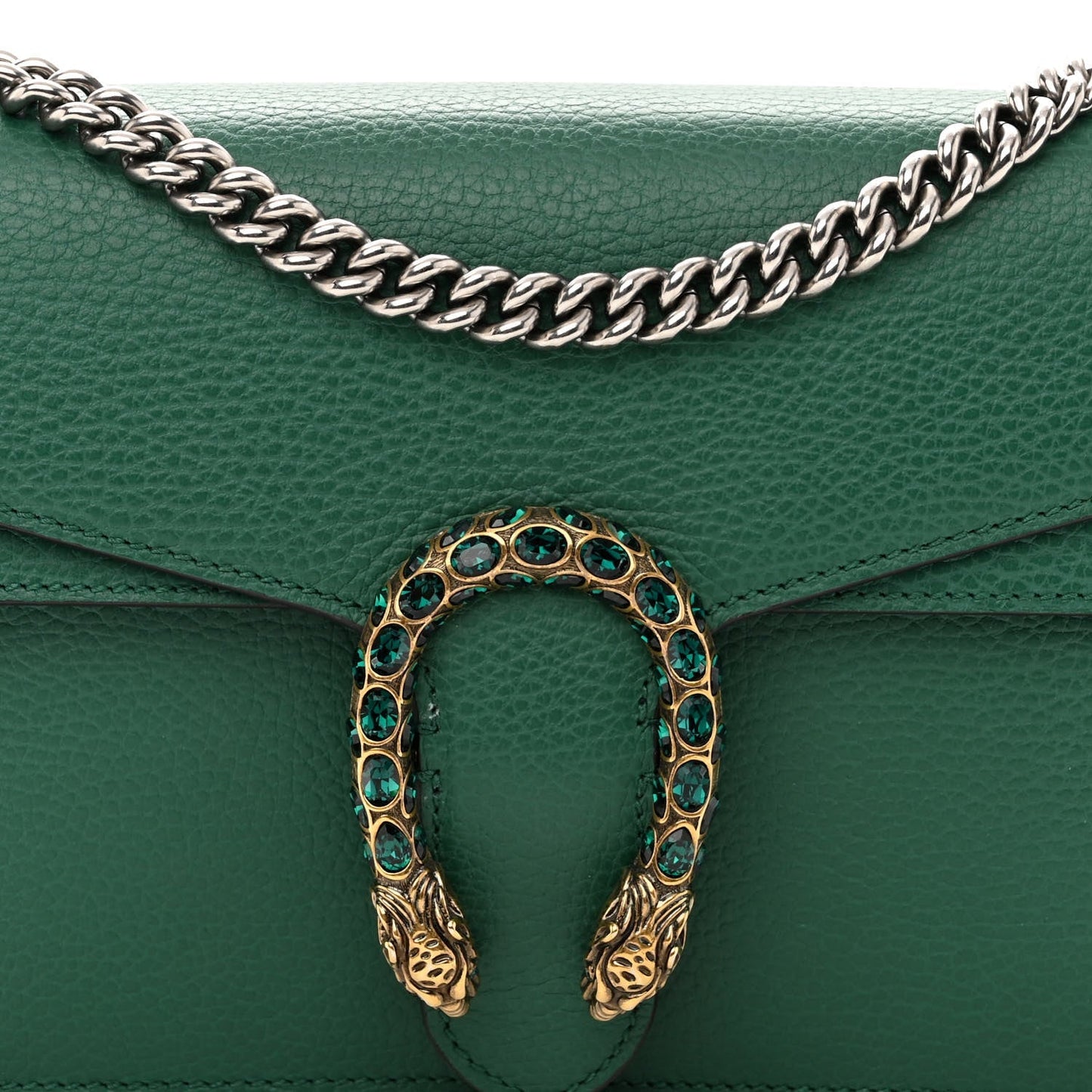 GUCCI DIONYSUS PEBBLED LEATHER SMALL SHOULDER BAG