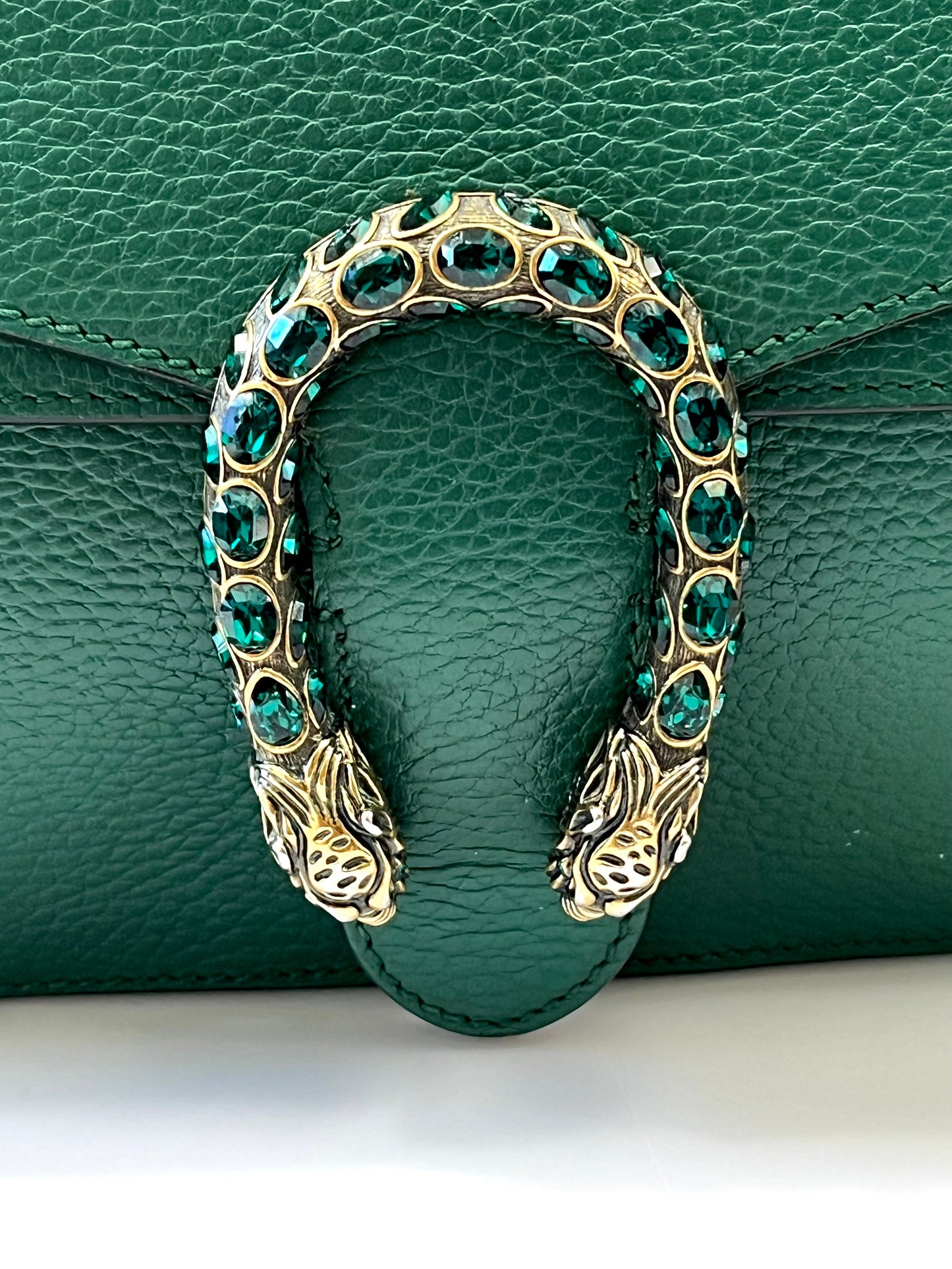 GUCCI DIONYSUS PEBBLED LEATHER SMALL SHOULDER BAG