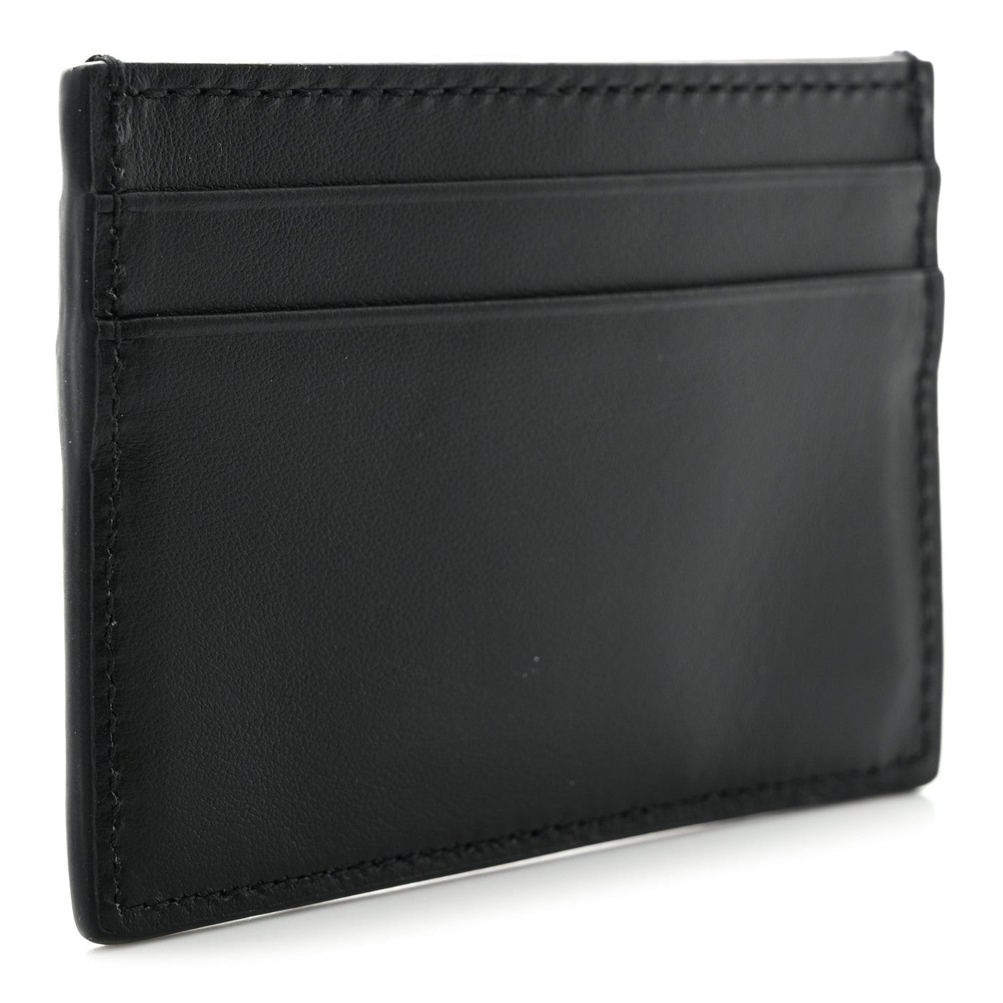 GUCCI PLUTONE CALFSKIN LEATHER LOGO CARD CASE