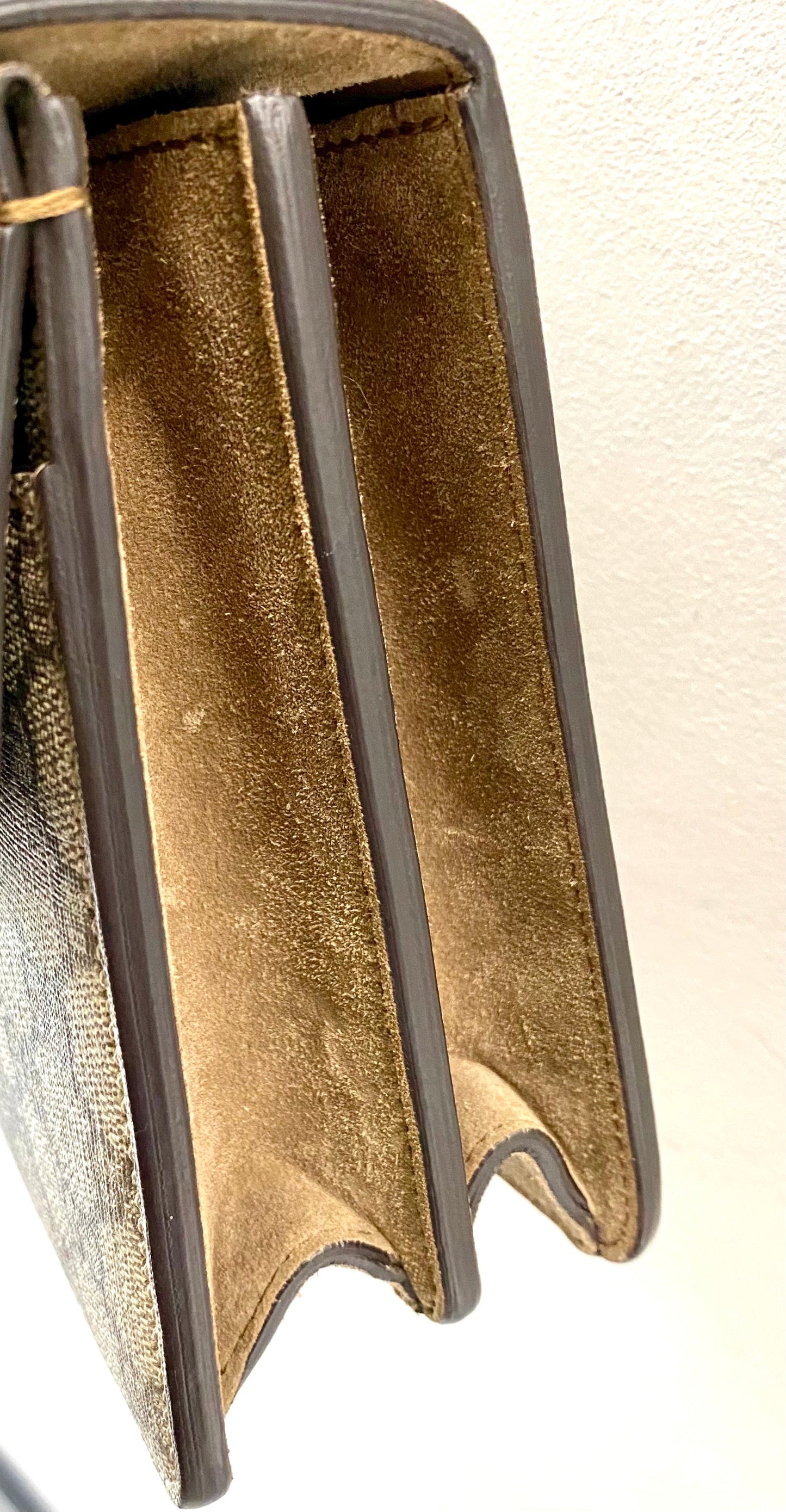 GUCCI GG SUPREME DIONYSUS SUEDE TRIM SMALL SHOULDER BAG