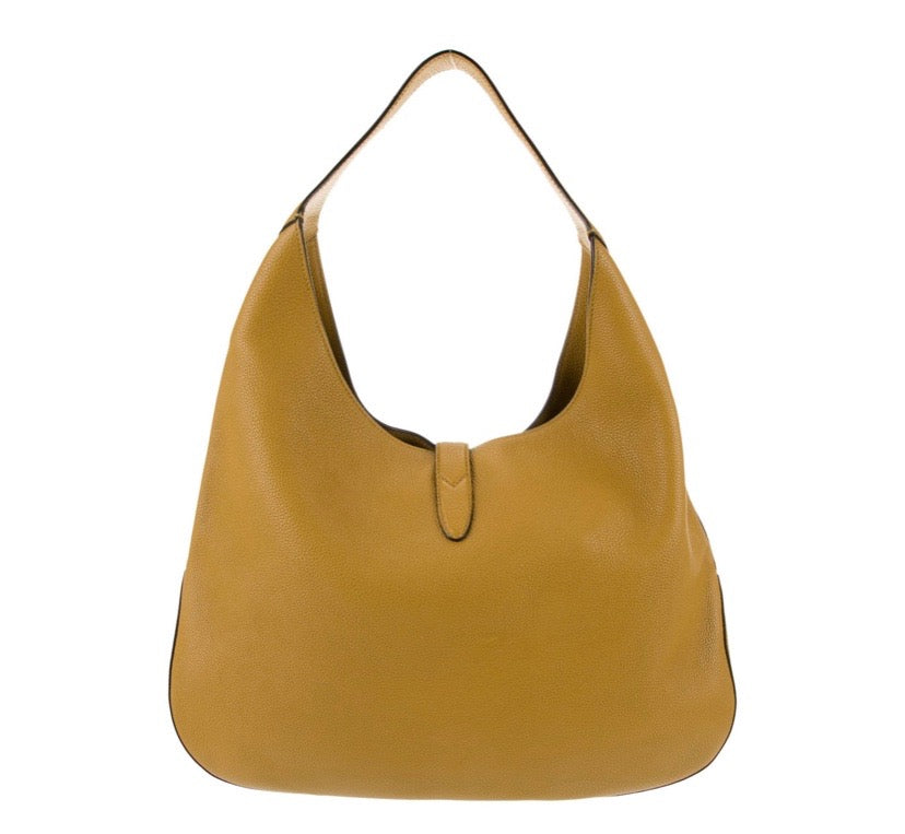 GUCCI SOFT CALFSKIN LEATHER LARGE JACKIE HOBO BAG