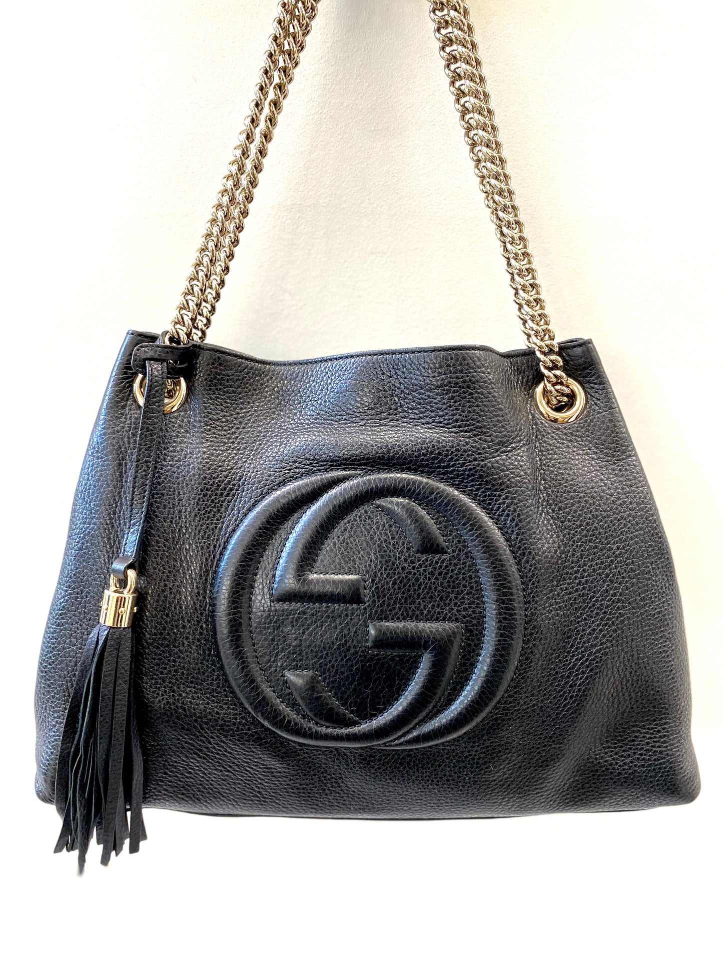 GUCCI SOHO CHAIN STRAP TOTE BAG