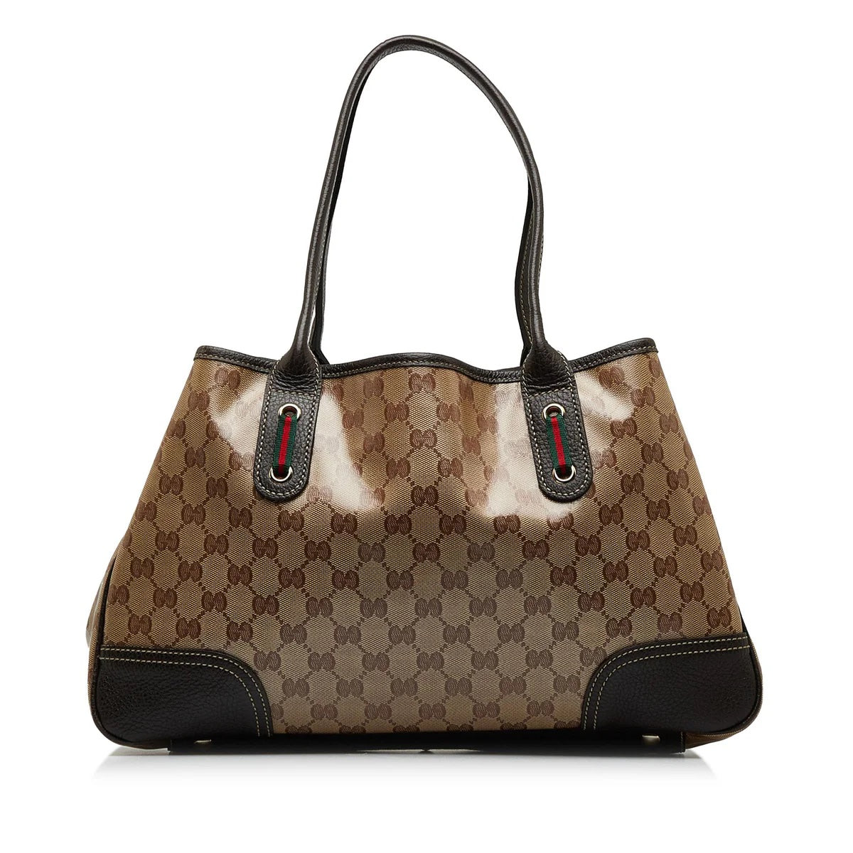 GUCCI GG WEB SHERRY LINE PRINCY RIBBON TOTE BAG