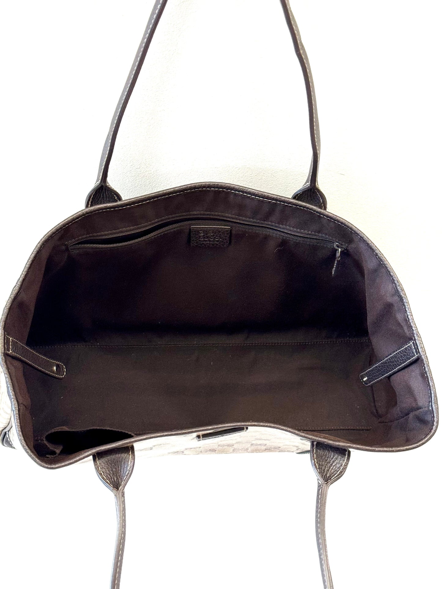 GUCCI GG WEB SHERRY LINE PRINCY RIBBON TOTE BAG