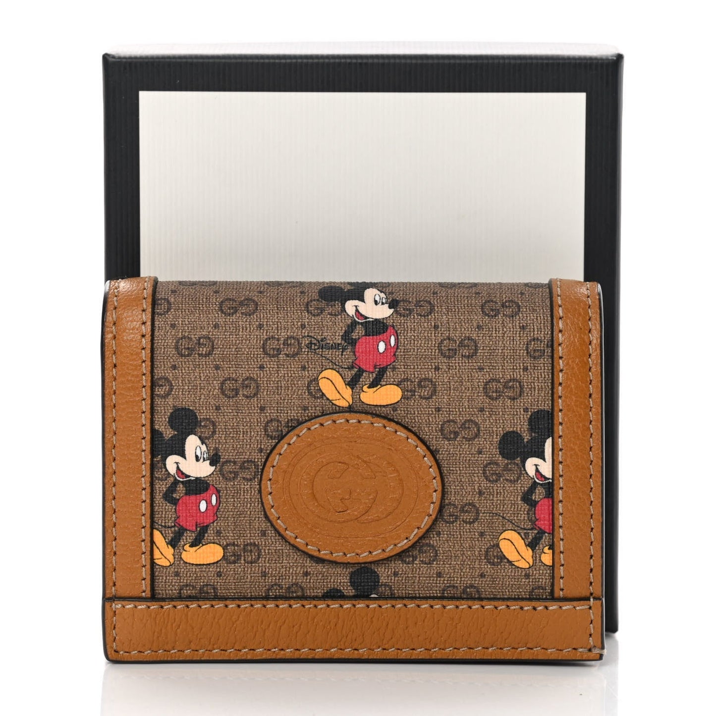 GUCCI X DISNEY GG SUPREME MONOGRAM MICKEY MOUSE MINI WALLET