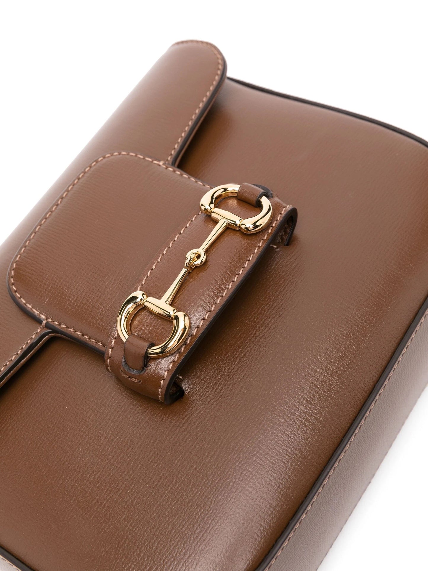 GUCCI CALFSKIN LEATHER HORSEBIT 1955 MINI CROSSBODY BAG