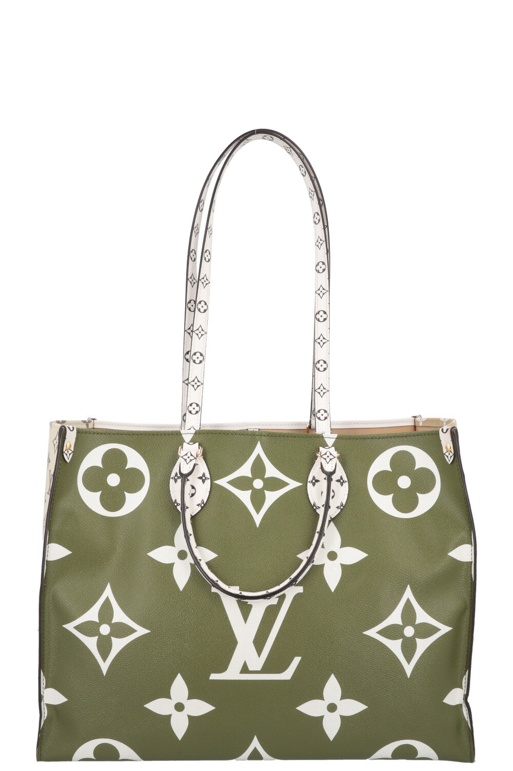 LOUIS VUITTON OnTheGo GM Tote Bag MNG White Green