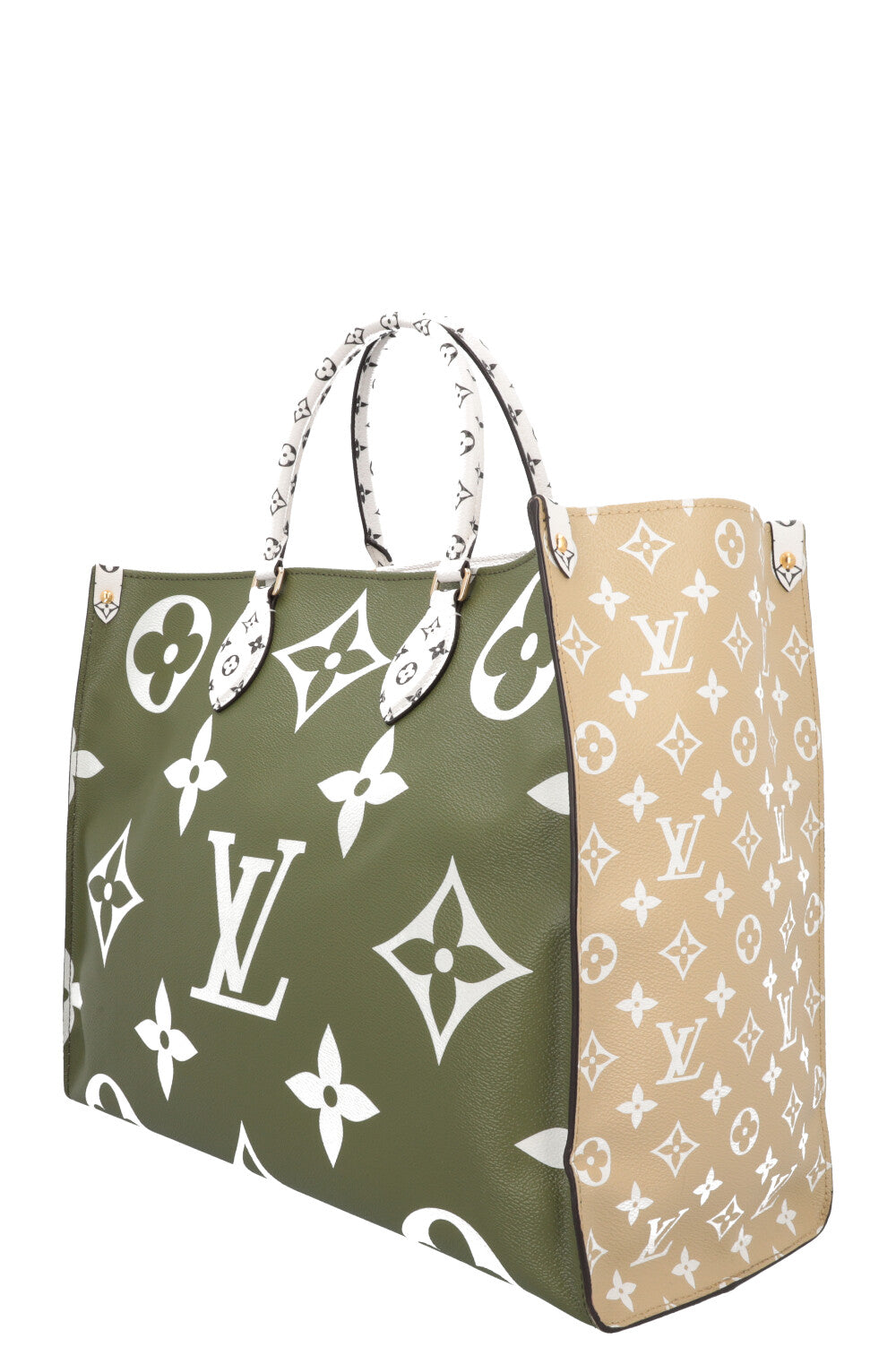 LOUIS VUITTON OnTheGo GM Tote Bag MNG White Green