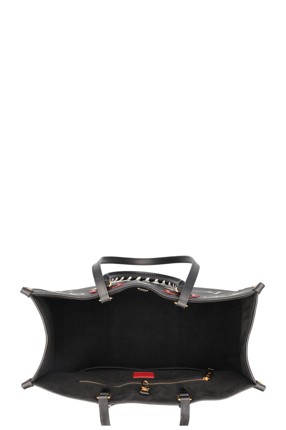 LOUIS VUITTON OnTheGo GM Tote Bag MNG Black Ivory