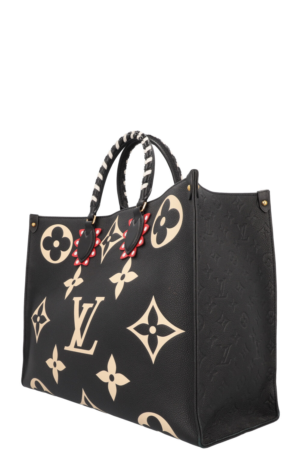 LOUIS VUITTON OnTheGo GM Tote Bag MNG Black Ivory