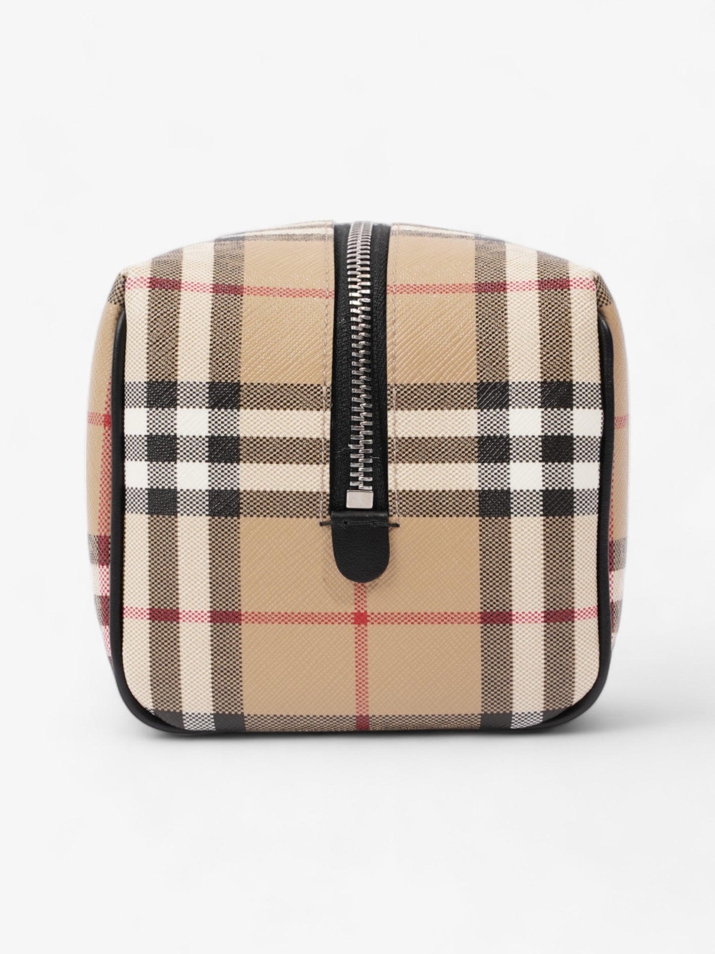 Burberry Wash Bag Archive Beige Coated Canvas