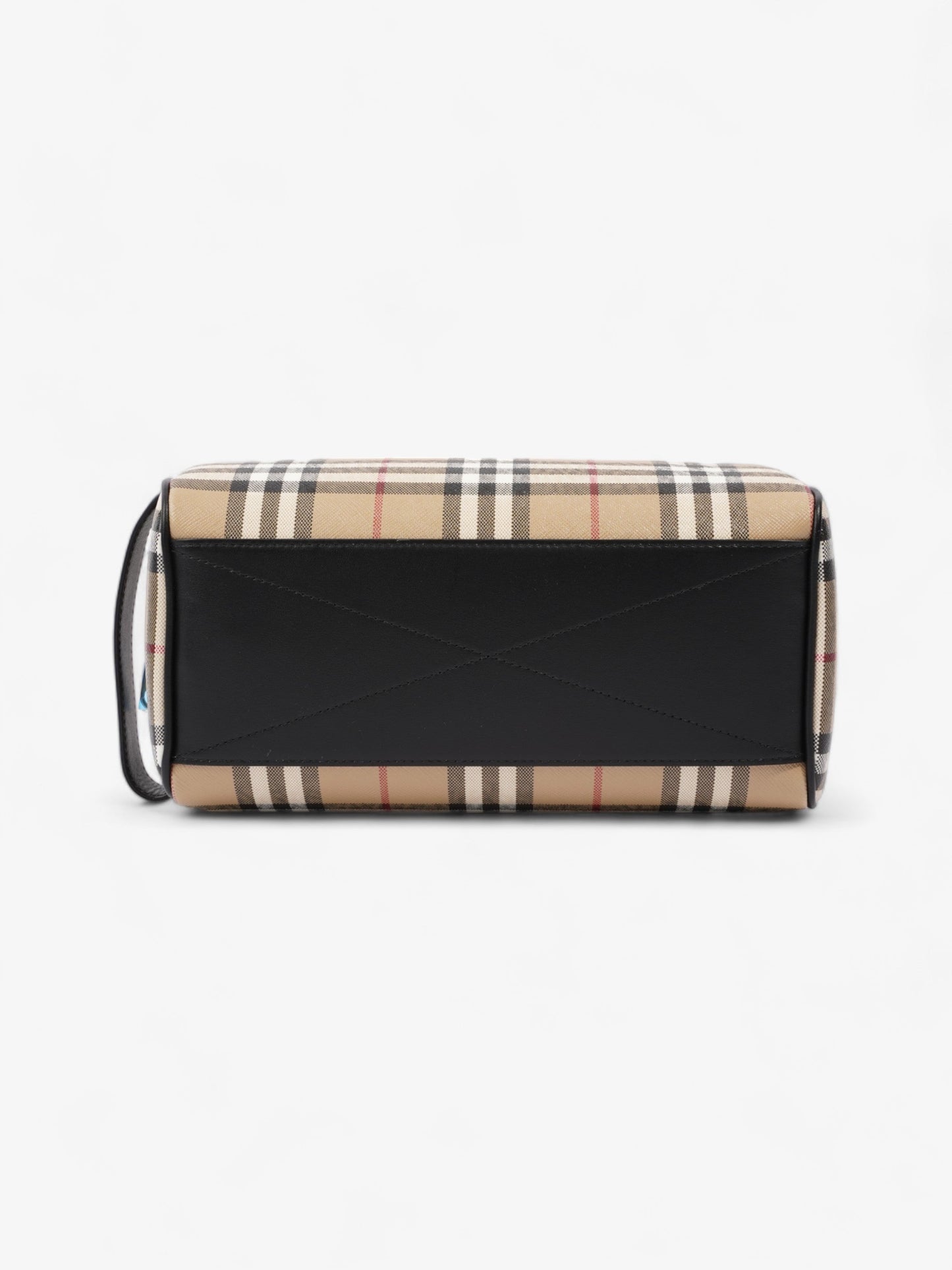 Burberry Wash Bag Archive Beige Coated Canvas