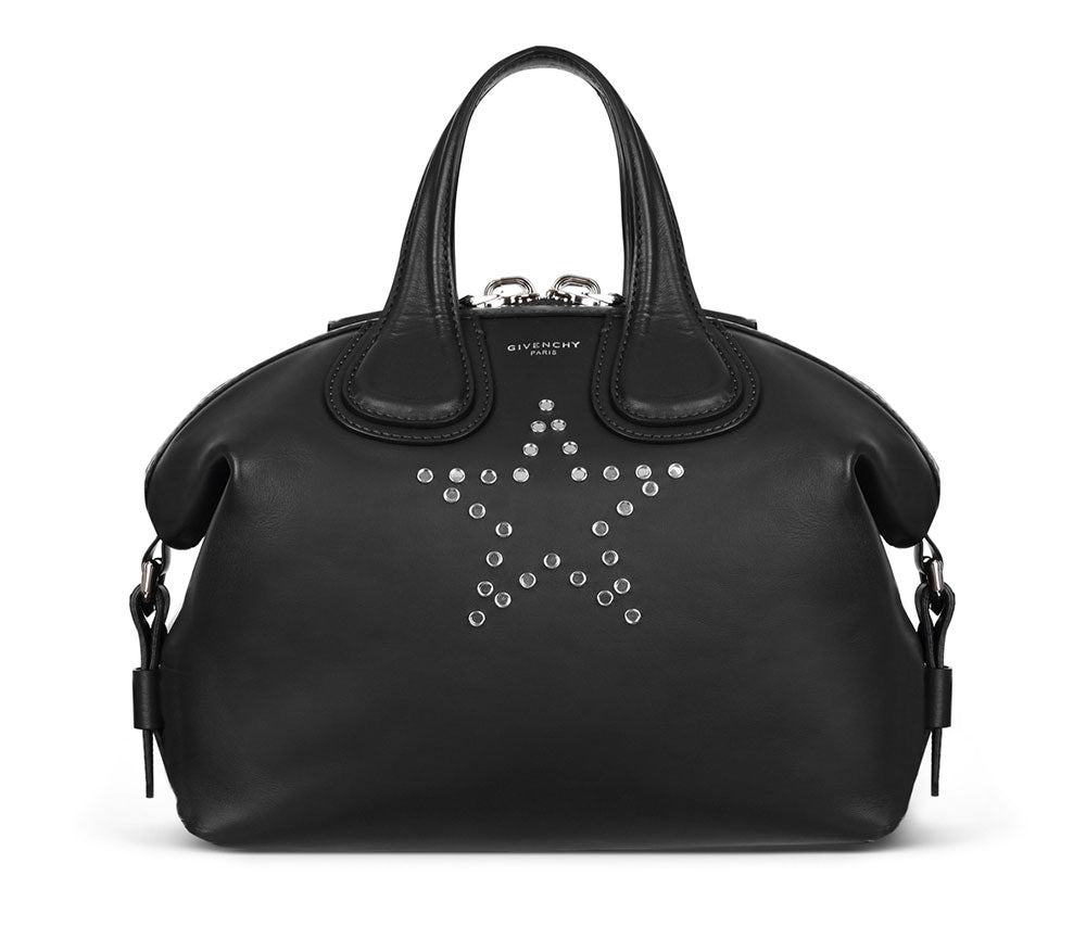 GIVENCHY CALFSKIN LEATHER STAR EMBELLISHED NIGHTINGALE BAG
