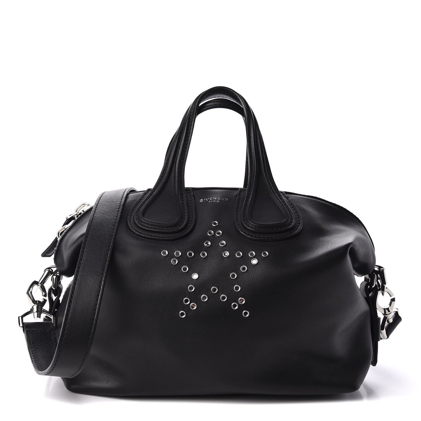 GIVENCHY CALFSKIN LEATHER STAR EMBELLISHED NIGHTINGALE BAG