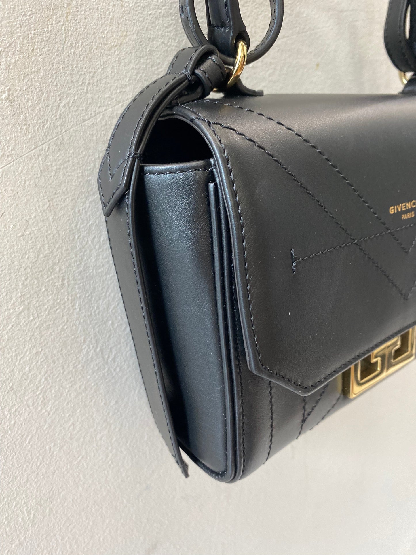 GIVENCHY CALFSKIN LEATHER MINI EDEN TOP HANDLE BAG
