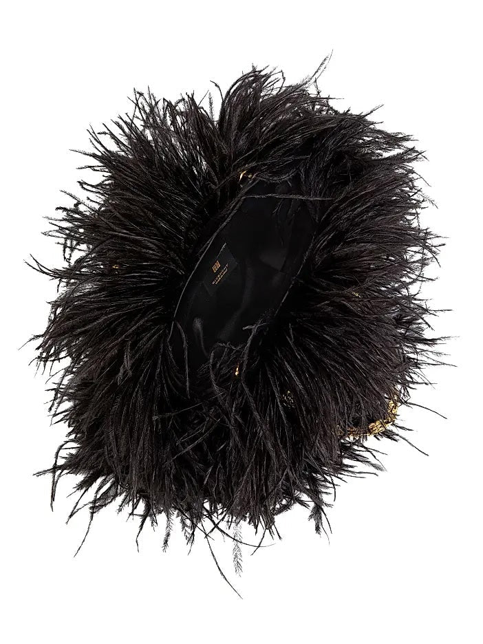 GIVENCHY KENNY SILK OSTRICH FEATHERS MULTICARRY MINI BAG