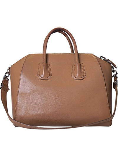 GIVENCHY ANTIGONA LARGE LEATHER SATCHEL BAG