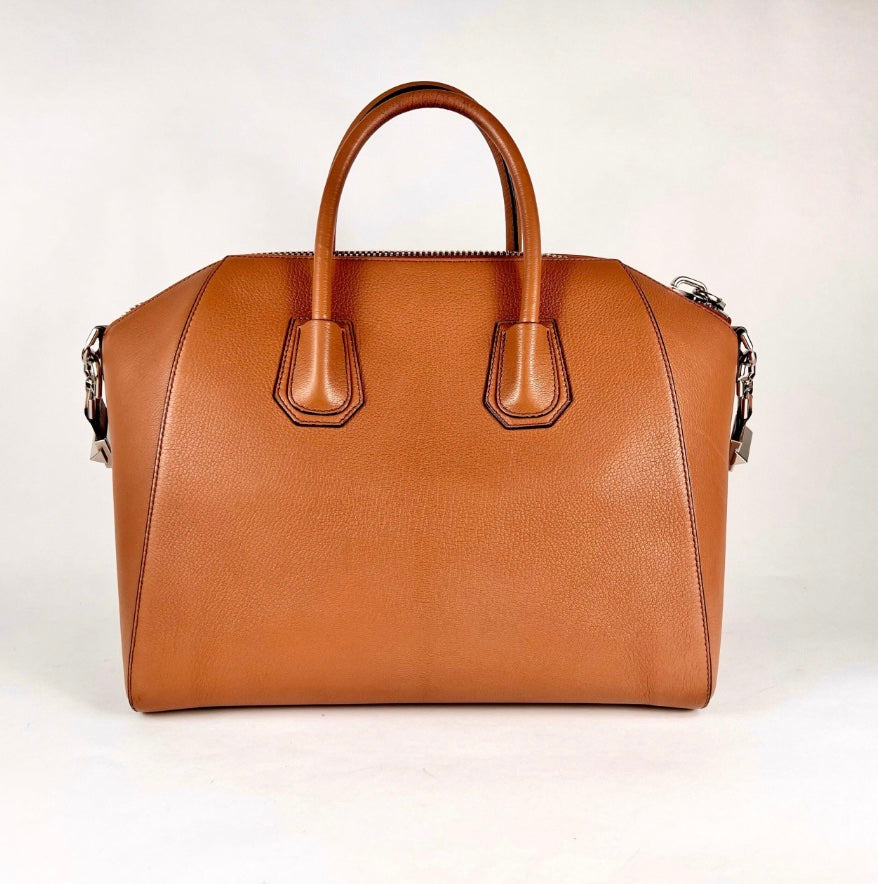 GIVENCHY ANTIGONA LARGE LEATHER SATCHEL BAG